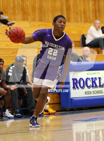 Thumbnail 3 in Roseville vs. Washington Union (NorCal Tip Off) photogallery.