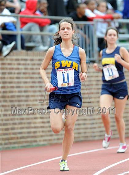 Thumbnail 2 in 117th Penn Relays (Girls 4x100m Small School Heats 25-37)  photogallery.