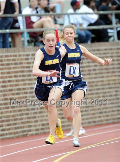 Thumbnail 3 in 117th Penn Relays (Girls 4x100m Small School Heats 25-37)  photogallery.