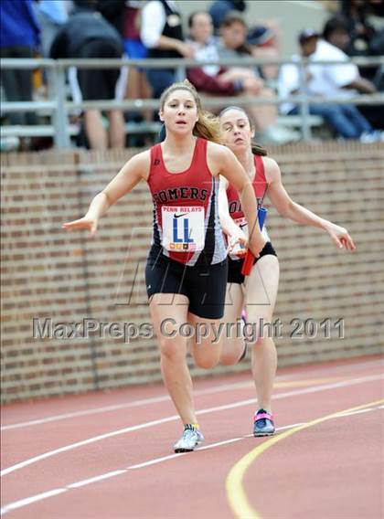 Thumbnail 3 in 117th Penn Relays (Girls 4x100m Small School Heats 25-37)  photogallery.