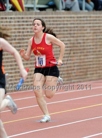 Thumbnail 3 in 117th Penn Relays (Girls 4x100m Small School Heats 25-37)  photogallery.