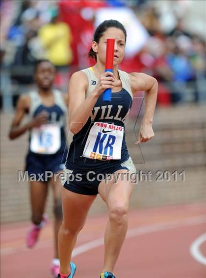 Thumbnail 1 in 117th Penn Relays (Girls 4x100m Small School Heats 25-37)  photogallery.