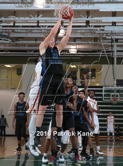 Thumbnail 1 in West Potomac vs Bishop Ireton (George Long Holiday Hoops Tournament) photogallery.