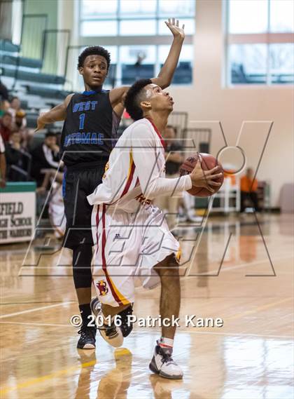 Thumbnail 3 in West Potomac vs Bishop Ireton (George Long Holiday Hoops Tournament) photogallery.