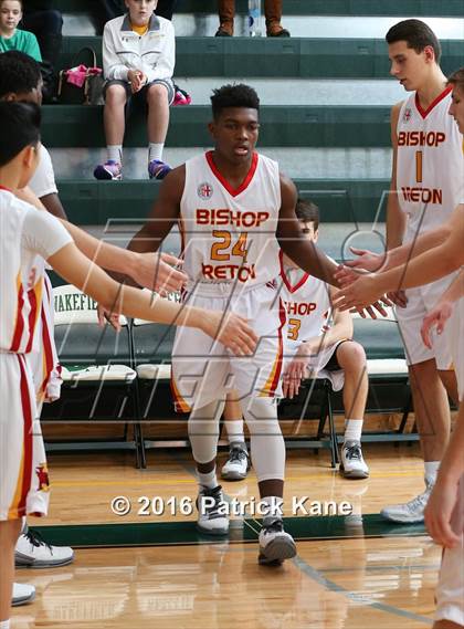 Thumbnail 3 in West Potomac vs Bishop Ireton (George Long Holiday Hoops Tournament) photogallery.