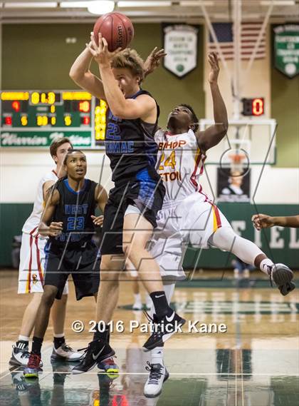 Thumbnail 2 in West Potomac vs Bishop Ireton (George Long Holiday Hoops Tournament) photogallery.