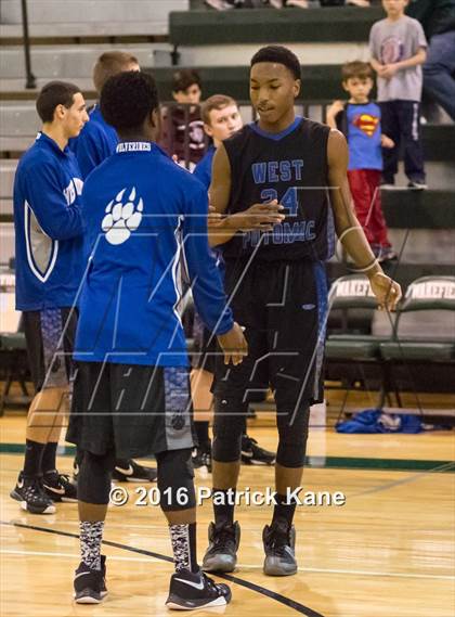 Thumbnail 3 in West Potomac vs Bishop Ireton (George Long Holiday Hoops Tournament) photogallery.