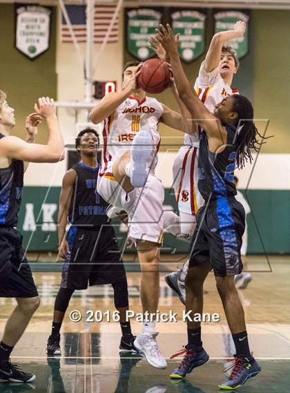 Thumbnail 1 in West Potomac vs Bishop Ireton (George Long Holiday Hoops Tournament) photogallery.