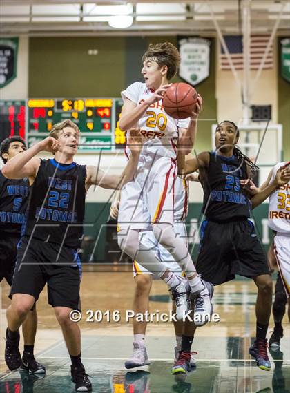 Thumbnail 1 in West Potomac vs Bishop Ireton (George Long Holiday Hoops Tournament) photogallery.