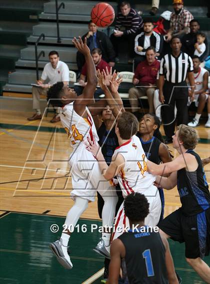 Thumbnail 3 in West Potomac vs Bishop Ireton (George Long Holiday Hoops Tournament) photogallery.