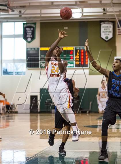 Thumbnail 3 in West Potomac vs Bishop Ireton (George Long Holiday Hoops Tournament) photogallery.