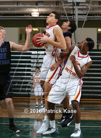 Thumbnail 2 in West Potomac vs Bishop Ireton (George Long Holiday Hoops Tournament) photogallery.
