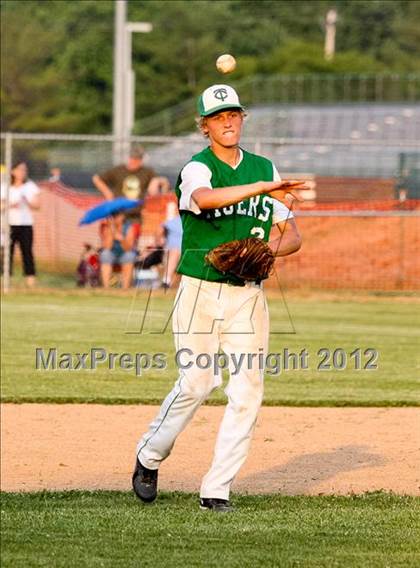 Thumbnail 3 in Triton Central vs Scecina Memorial (IHSAA 2A Sectional Final) photogallery.