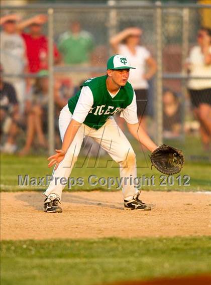 Thumbnail 2 in Triton Central vs Scecina Memorial (IHSAA 2A Sectional Final) photogallery.