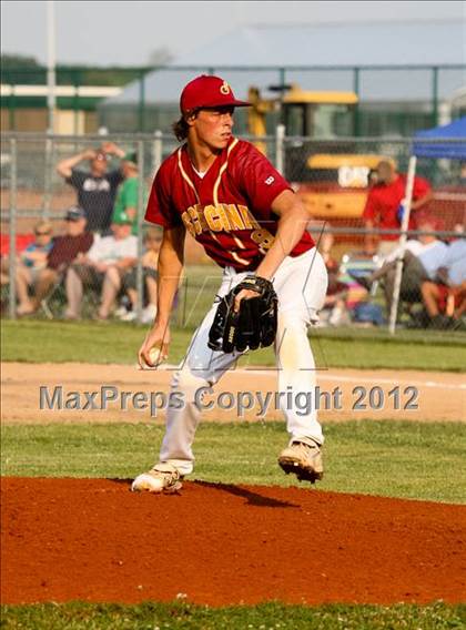 Thumbnail 3 in Triton Central vs Scecina Memorial (IHSAA 2A Sectional Final) photogallery.