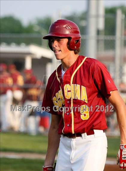 Thumbnail 3 in Triton Central vs Scecina Memorial (IHSAA 2A Sectional Final) photogallery.