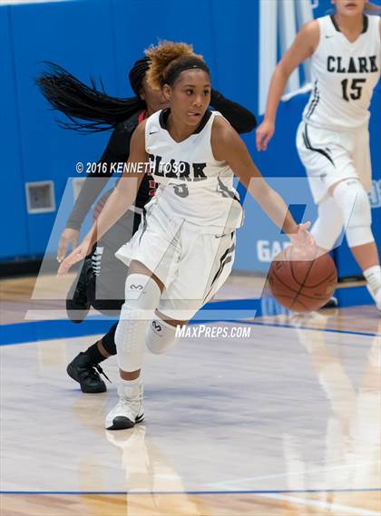 Thumbnail 1 in Wagner @ Clark (NISD Girls Basketball Tournament) photogallery.