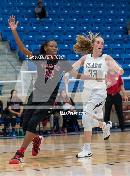 Thumbnail 2 in Wagner @ Clark (NISD Girls Basketball Tournament) photogallery.