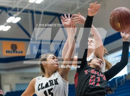 Thumbnail 1 in Wagner @ Clark (NISD Girls Basketball Tournament) photogallery.