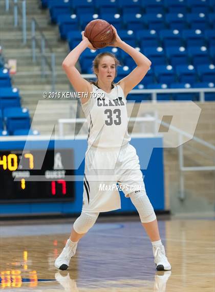 Thumbnail 2 in Wagner @ Clark (NISD Girls Basketball Tournament) photogallery.