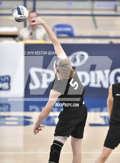 Thumbnail 3 in Oak Park vs. Saddleback Valley Christian (CIF-SS D2 Final) photogallery.