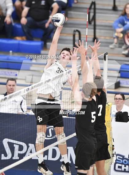 Thumbnail 2 in Oak Park vs. Saddleback Valley Christian (CIF-SS D2 Final) photogallery.