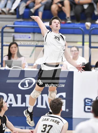 Thumbnail 1 in Oak Park vs. Saddleback Valley Christian (CIF-SS D2 Final) photogallery.