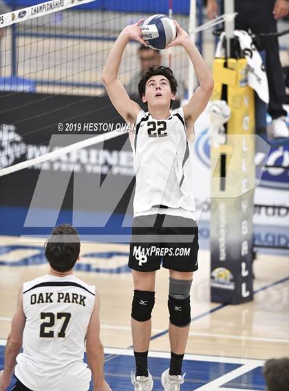 Thumbnail 3 in Oak Park vs. Saddleback Valley Christian (CIF-SS D2 Final) photogallery.