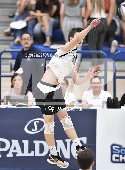 Thumbnail 3 in Oak Park vs. Saddleback Valley Christian (CIF-SS D2 Final) photogallery.