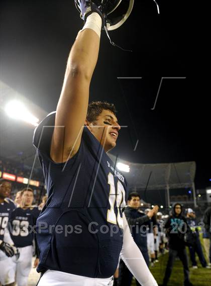 Thumbnail 2 in De La Salle vs. St. John Bosco (CIF State Open Division Final) photogallery.