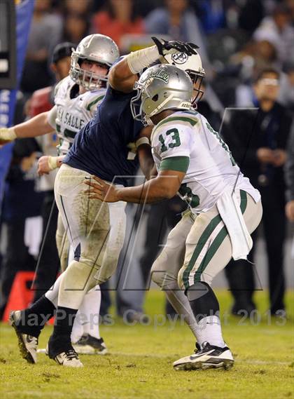 Thumbnail 2 in De La Salle vs. St. John Bosco (CIF State Open Division Final) photogallery.