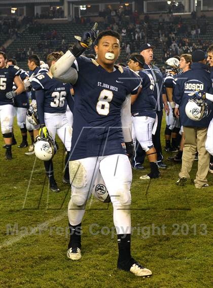 Thumbnail 2 in De La Salle vs. St. John Bosco (CIF State Open Division Final) photogallery.