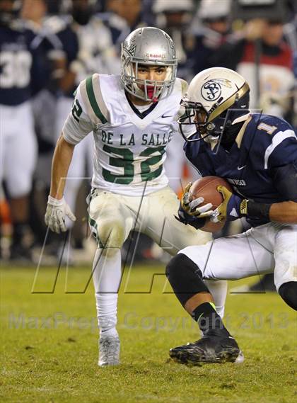 Thumbnail 2 in De La Salle vs. St. John Bosco (CIF State Open Division Final) photogallery.