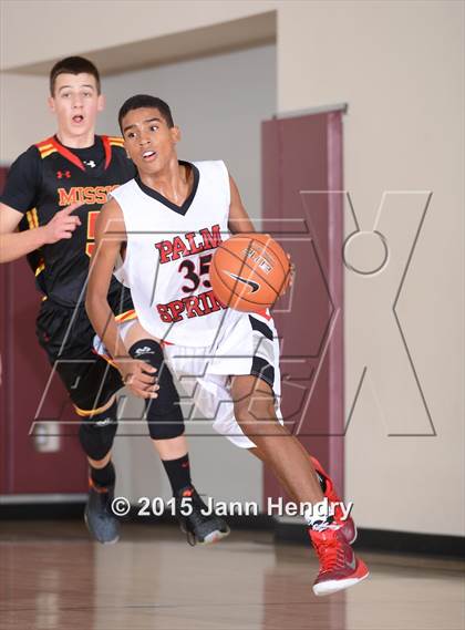 Thumbnail 1 in Mission Viejo vs. Palm Springs (MaxPreps Holiday Classic) photogallery.