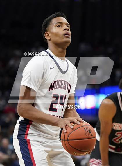 Thumbnail 2 in Centennial @ Modesto Christian (CIF State Open Division Final) photogallery.