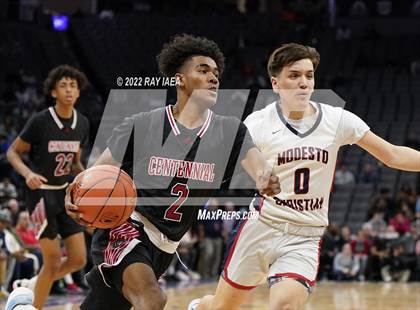 Thumbnail 2 in Centennial @ Modesto Christian (CIF State Open Division Final) photogallery.