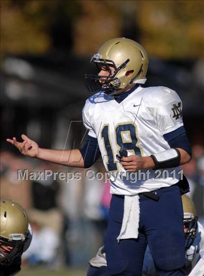 Thumbnail 2 in Notre Dame vs. Mater Dei (IHSA Class 4A Playoffs) photogallery.
