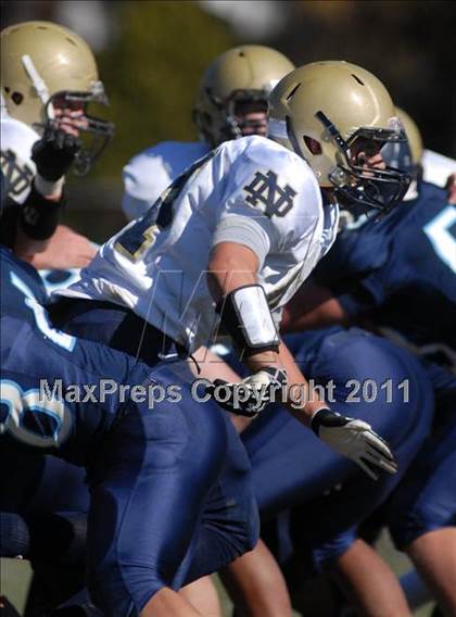 Thumbnail 2 in Notre Dame vs. Mater Dei (IHSA Class 4A Playoffs) photogallery.