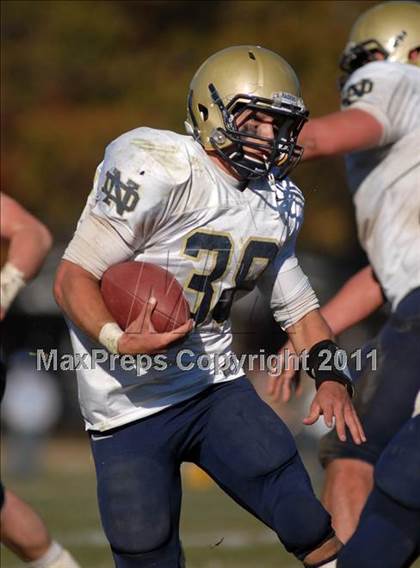 Thumbnail 3 in Notre Dame vs. Mater Dei (IHSA Class 4A Playoffs) photogallery.