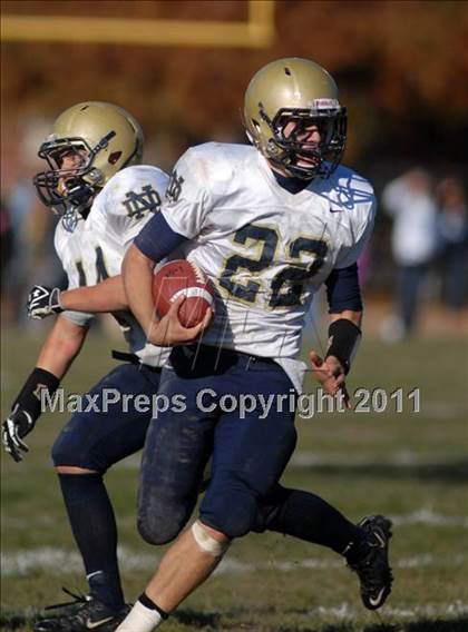 Thumbnail 2 in Notre Dame vs. Mater Dei (IHSA Class 4A Playoffs) photogallery.