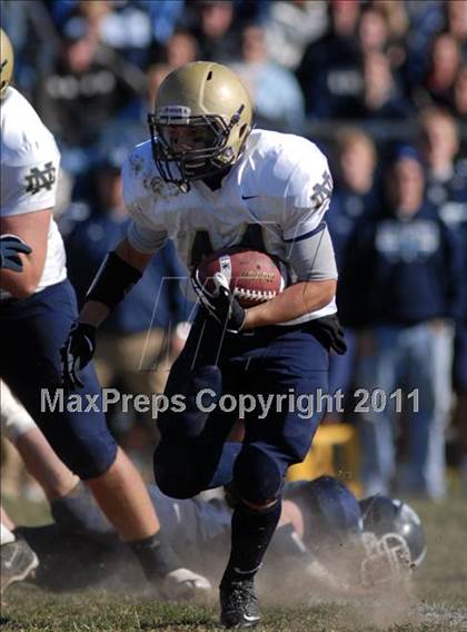 Thumbnail 3 in Notre Dame vs. Mater Dei (IHSA Class 4A Playoffs) photogallery.