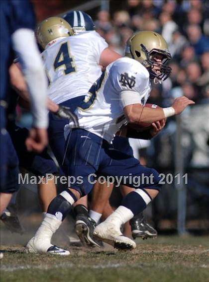 Thumbnail 1 in Notre Dame vs. Mater Dei (IHSA Class 4A Playoffs) photogallery.