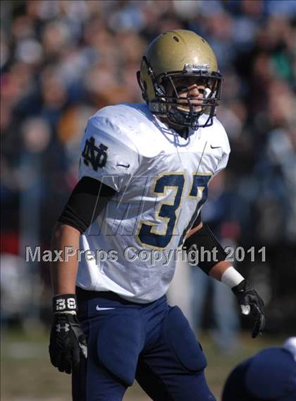Thumbnail 3 in Notre Dame vs. Mater Dei (IHSA Class 4A Playoffs) photogallery.