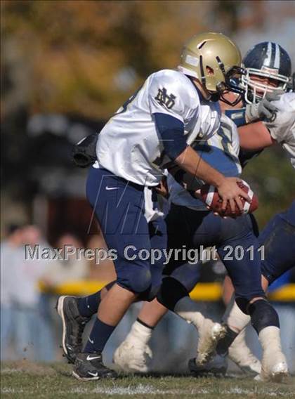 Thumbnail 2 in Notre Dame vs. Mater Dei (IHSA Class 4A Playoffs) photogallery.