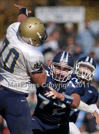 Thumbnail 2 in Notre Dame vs. Mater Dei (IHSA Class 4A Playoffs) photogallery.