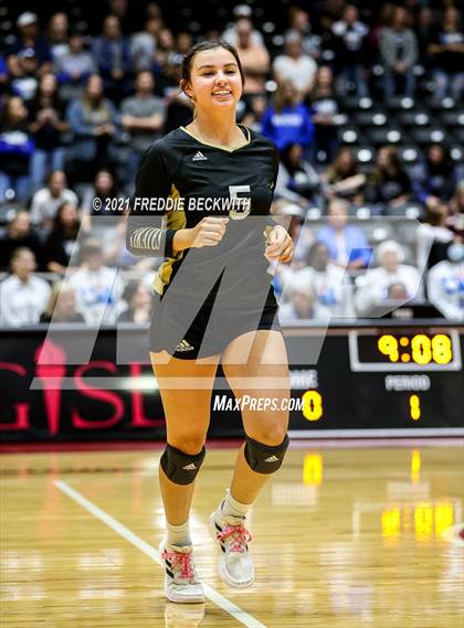 Thumbnail 1 in Beckville vs. Crawford (UIL Volleyball 2A Semi-Finals)  photogallery.