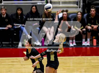 Thumbnail 3 in Beckville vs. Crawford (UIL Volleyball 2A Semi-Finals)  photogallery.
