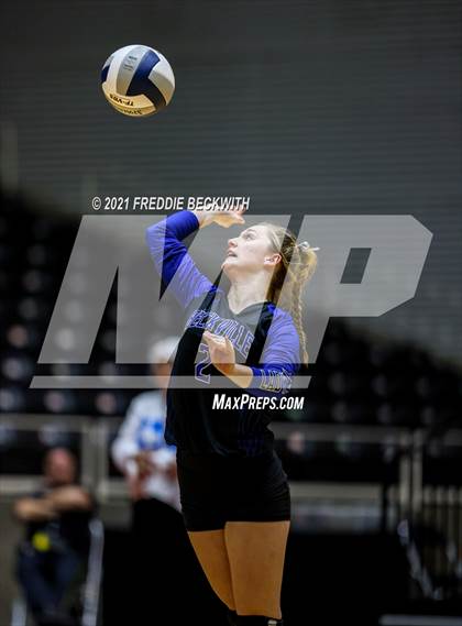 Thumbnail 3 in Beckville vs. Crawford (UIL Volleyball 2A Semi-Finals)  photogallery.