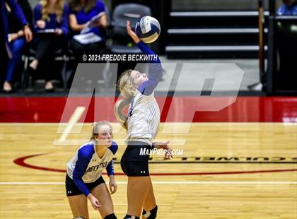Thumbnail 3 in Beckville vs. Crawford (UIL Volleyball 2A Semi-Finals)  photogallery.