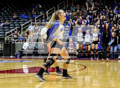 Thumbnail 1 in Beckville vs. Crawford (UIL Volleyball 2A Semi-Finals)  photogallery.
